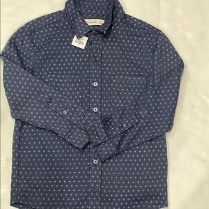 Abercrombie Boys Navy Blue Patterned Shirt